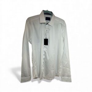 Jared Lang White Dress Shirt Slim Fit